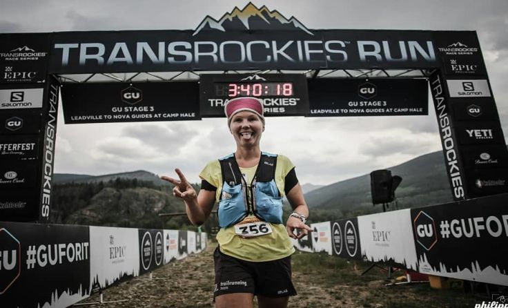 Zieleinlauf für eine glückliche Sandra Koblmüller. Foto: Philipp Reiter