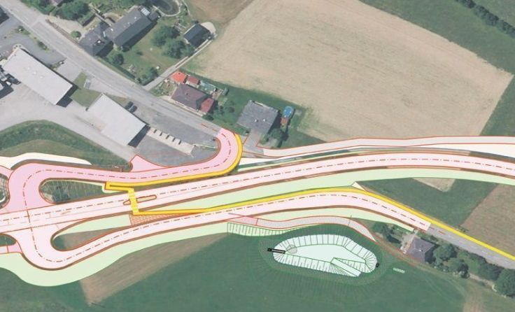 Die Kreuzung mit der Exenschläger Straße wird nun optimiert. Foto/Grafik: Land OÖ