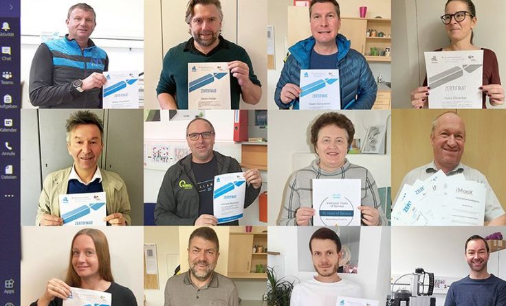 Die Lehrer der TFS Haslach mit ihren neuen MOOC-Zertifikaten. Foto: TFS Haslach