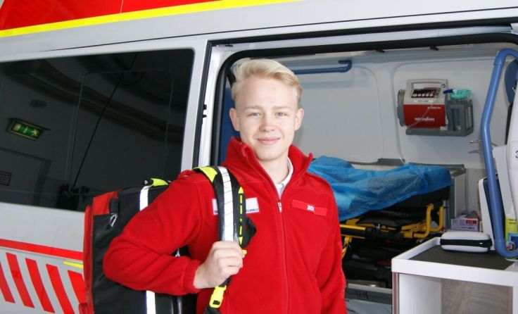 Für David Zoidl ist der Dienst beim RK Ulrichsberg eine wertvolle Erfahrung. (Foto: OÖRK/Fuchs)