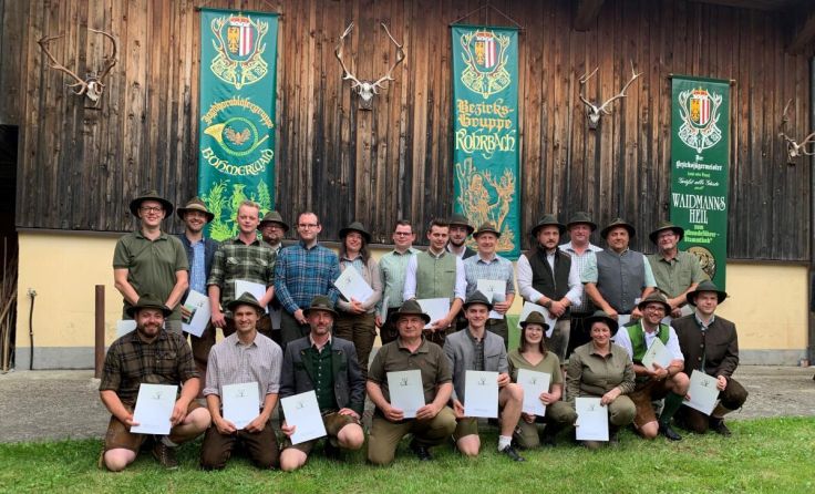 23 neue Jagdkartenbesitzer hat der Bezirk Rohrbach. (Foto: Jagd Bezirksgruppe Rohrbach)