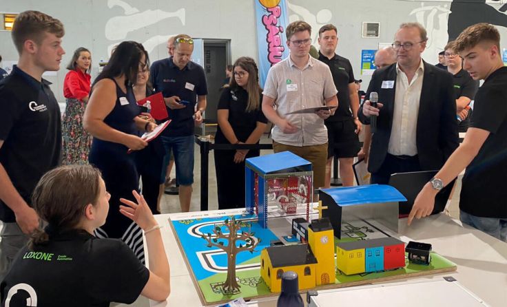 Jurybewertung beim Projekt des Teams aus dem Bezirk Rohrbach (Foto: TFS Haslach)