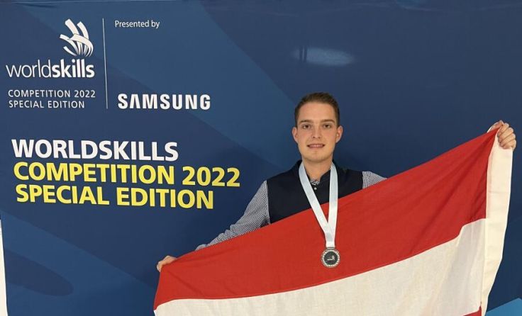 Riesige Freude bei Patrick Danninger über Silber (Foto: WKO?/SkillsAustria/Florian Wieser)