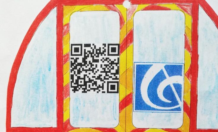 Wer den QR-Code im Bild scant, kommt direkt zum Gondellied. (Foto: Musik-Mittelschule Neufelden)
