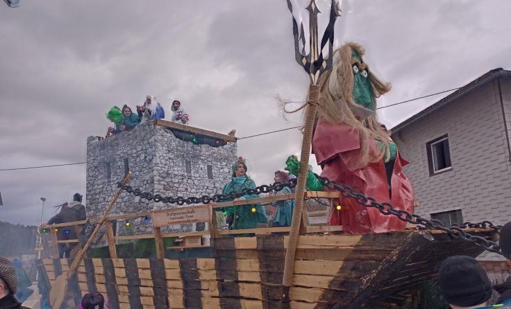 Das Donauweibchen machte einen Ausflug nach St. Martin. (Foto: Marktgemeinde St. Martin)