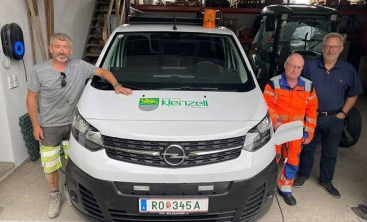 Umweltfreundliches Elektrofahrzug für Kleinzells Klär- und Wasserwarte (Foto: Gemeinde Kleinzell)
