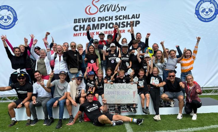 Das Team aus Aigen-Schlägl mit Trainern und Fans (Foto: Union Aigen-Schlägl)