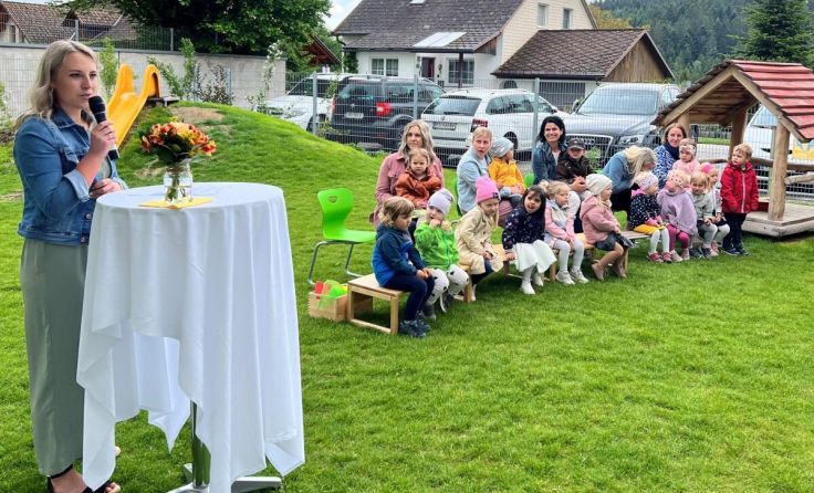 Die offizielle Eröffnung der Krabbelstube ist nun erfolgt. (Foto: Marktgemeinde Haslach)