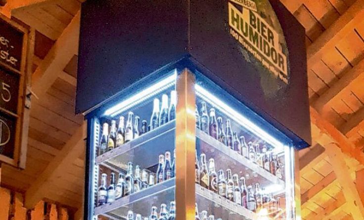 Bier-Humidor am Hollerbergfest (Foto: FF Auberg)