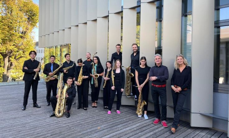 Ein klingender Abend mit dem mdw Sax-Orchester steht bevor. (Foto: Julia Ostroverkhova)
