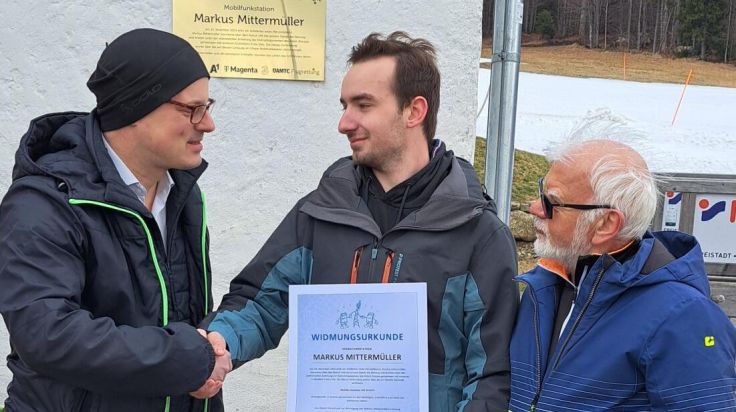 Mobilfunkstation am Hochficht ist jetzt einem Lebensretter gewidmet