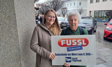 Tips-Glücksengerl waren in der Rohrbach-Berger Innenstadt unterwegs