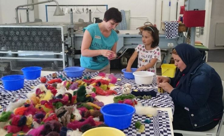 Begegnungswerkstatt im Textilen Zentrum Haslach (Foto: Christina Leitner)