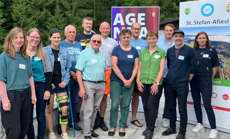 Die elf Bürgerräte mit den Prozessbegleitern (Foto: Regionalmanagement Oberösterreich)