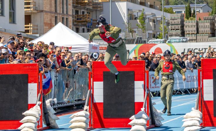 Spektakulärer Siegeslauf der FF Bad Mühllacken (Foto: Natalia Pesendorfer)
