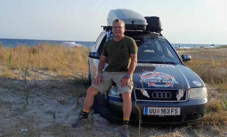 Endlich am Meer: Franz Wolkerstorfer (Foto: privat)