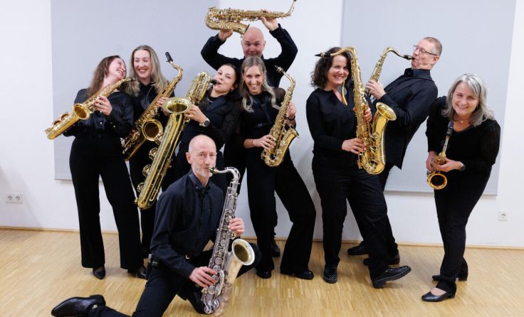 Ein Abend mit gutem Essen und der Bigband Brassaxess (Foto: Elfriede Silber)