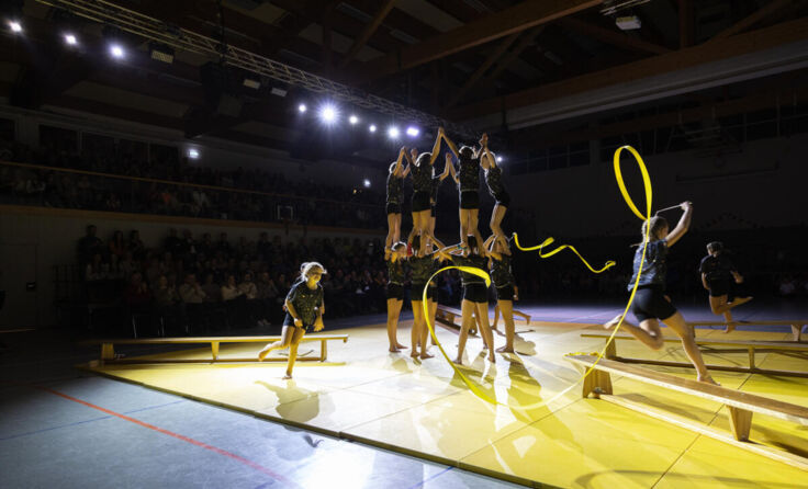 Schauturnen der Sportmittelschüler aus Ulrichsberg (Foto: Werner Streitfelder)