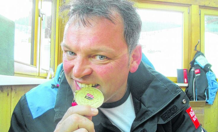 Roland Em freut sich über zwei Mal Gold