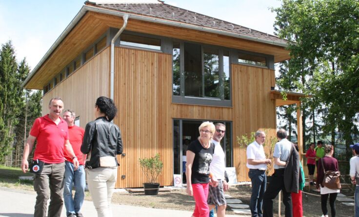 Regional und schadstofffrei wurde das Musterhaus errichtet. Foto: Gahleitner