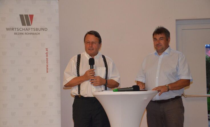 EU-Parlamentsmitglied Paul Rübig (l.), WB-Obmann Siegfried Kepplinger