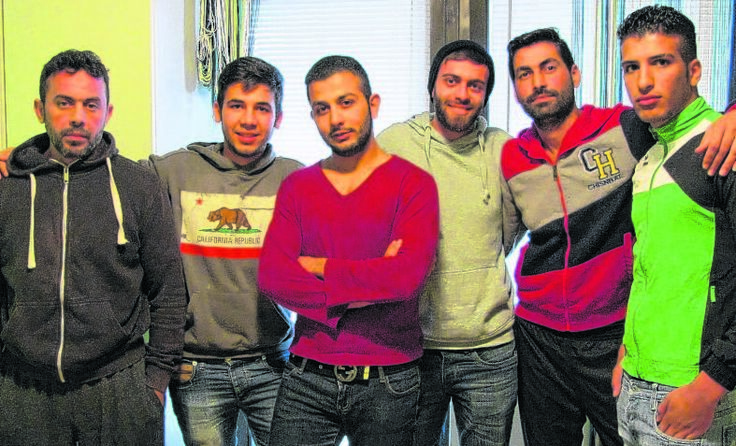 „Wir sind wie Brüder“ (v.l.): Ammer, Tarek, Sofian, Adib, Adnan und Ahmed