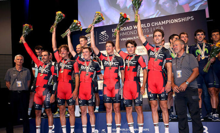 Neuer Weltmeister im Teamzeitfahren: das amerikanische BMC Racing Team.