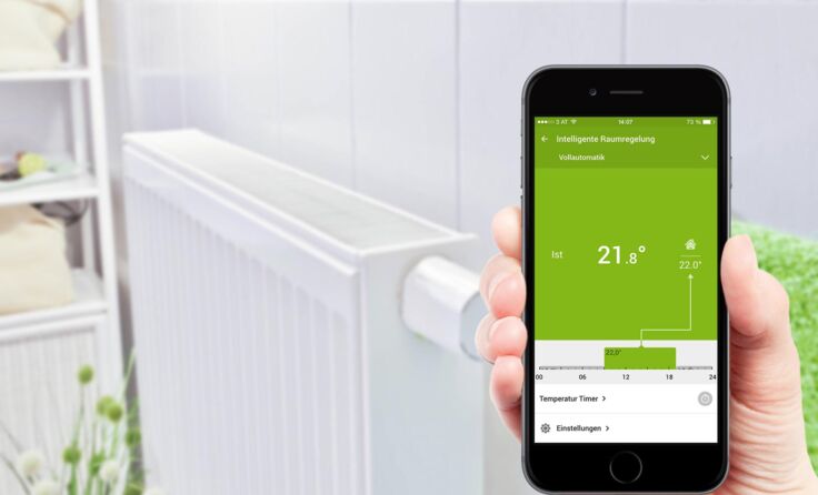 Mit der Loxone-App lässt sich jeder Raum intelligent regeln. Foto: Loxone