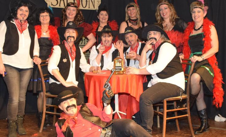 Die Churchhill-Stompers sind beim Heimatabend mit einer schwungvollen Einlage dabei.