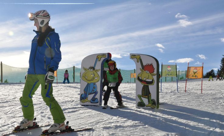 Im Fichtl Kids Park ist für ausreichend Schnee gesorgt. Foto: Hochficht Bergbahnen GmbH