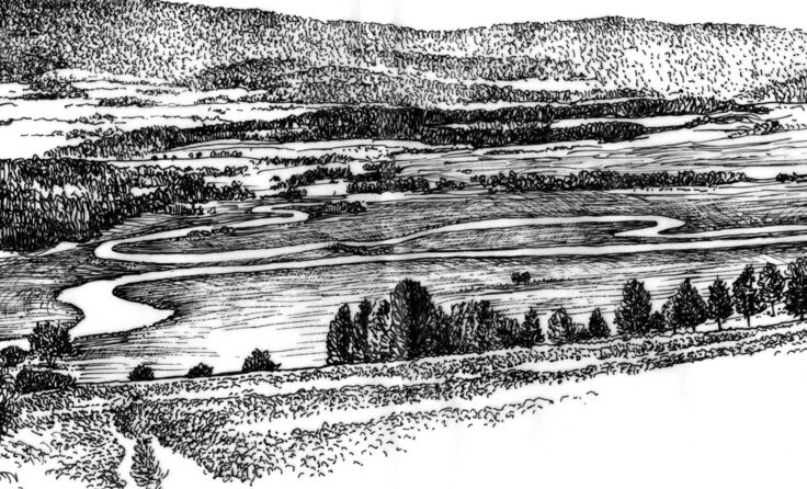 Die Moldau bildete mit ihren Windungen einst ein Herz - dieses hat der Lipno See verschlungen.