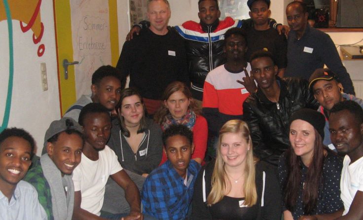 Einmal im Monat treffen sich Jugendliche mit den Asylwerbern aus Aigen-Schlägl. 