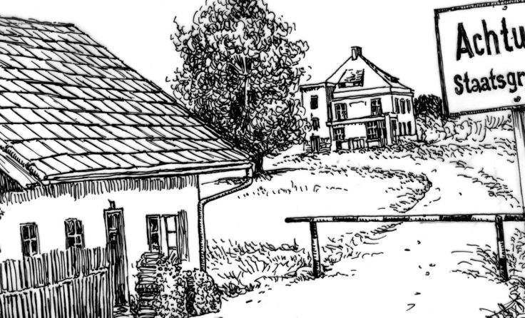 Die Grenzbalken hatten ausgedient, das wurde gebührend gefeiert.