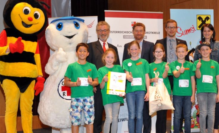 Volksschüler aus Helfenberg kennen sich in Erster Hilfe bestens aus. 