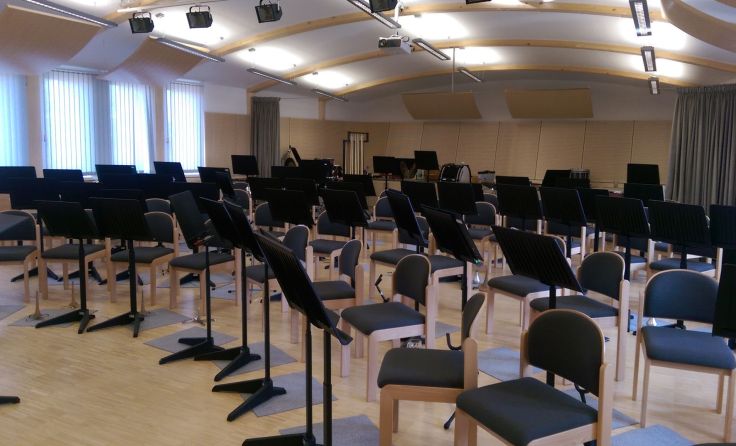 Der neue Musikprobenraum im zweiten Stock des Rathauses wird am Freitag mit viel Musik eröffnet.