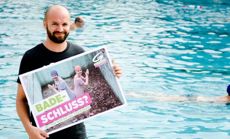 Grüne-Sportsprecher Severin Mayr will den Badeschluss nicht tatenlos hinnehmen. Foto: Grüne OÖ