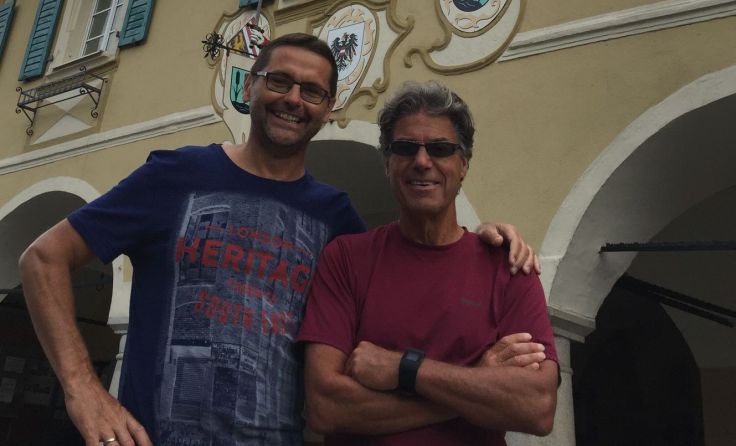 Ein Name verbindet: Jock Rohrbach mit Rohrbach-Bergs Bürgermeister Andreas Lindorfer. 