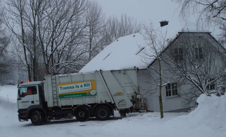 Der Winter ist für die Müllabfuhr die anspruchsvollste Zeit im Jahr. Foto: BAV Rohrbach