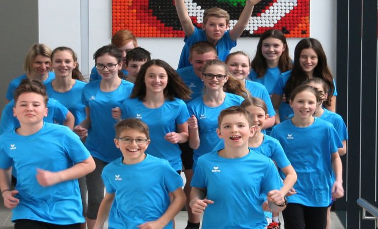 Marathon, wir kommen heißt es für die Schüler der NMS St. Peter. Foto: Tanzer