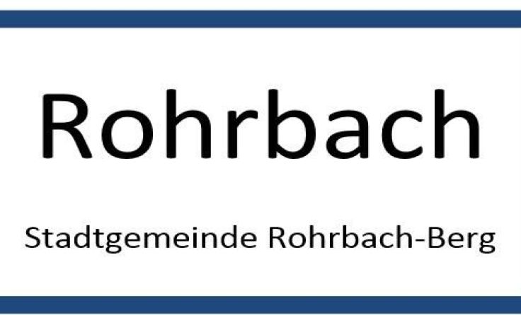 So sollen die Ortstafeln für die Ortschaften Rohrbach und Berg nach dem Austausch ausschauen.