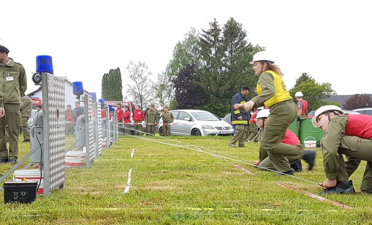 Die jungen Bewerbsgruppen zeigten gute Leistungen beim ersten Abschnittsbewerb. Foto: BFK Rohrbach