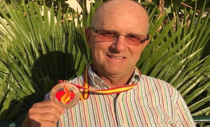 Rudolf Hauer nahm eine Bronze-Medaille von den Weltspielen in Malaga mit nach Hause. 