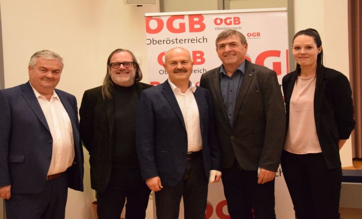 Ewald Baumann und Hermann Linkeseder sind die neuen ÖGB-Vorsitzenden in Rohrbach.