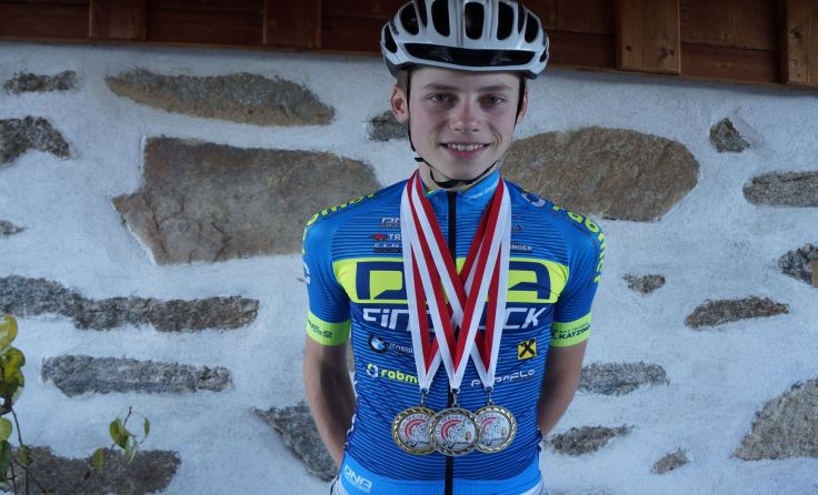 Radsport-Talent Gregor Stadlbauer sicherte sich heuer zwei Landesmeistertitel.