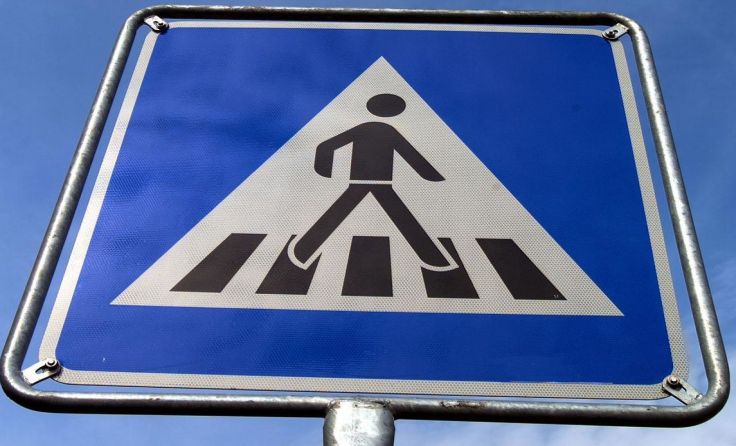 Der Unfall passierte beim Zebrastreifen in Walding. Foto: Wodicka