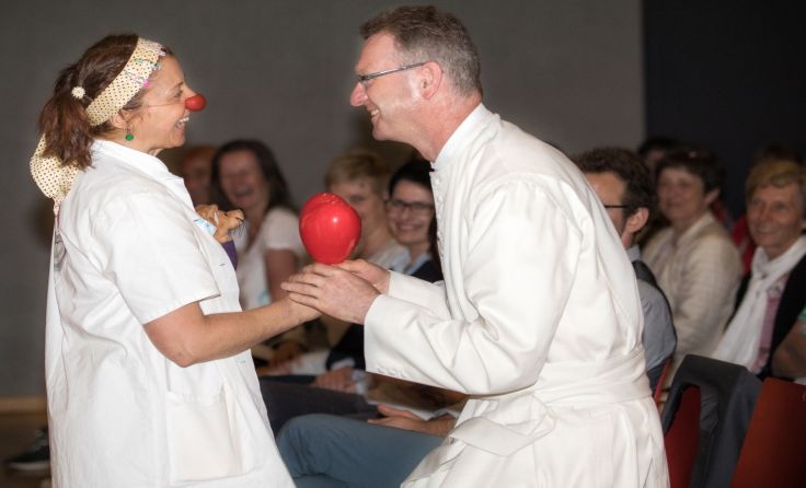 Lachen und Sterben - auch das war Thema beim Palliativtag.