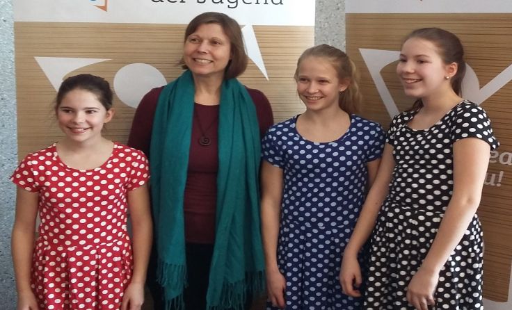 1. Preis für das Ensemble "Wooden Wings" mit Leiterin Veronika Kainzbauer