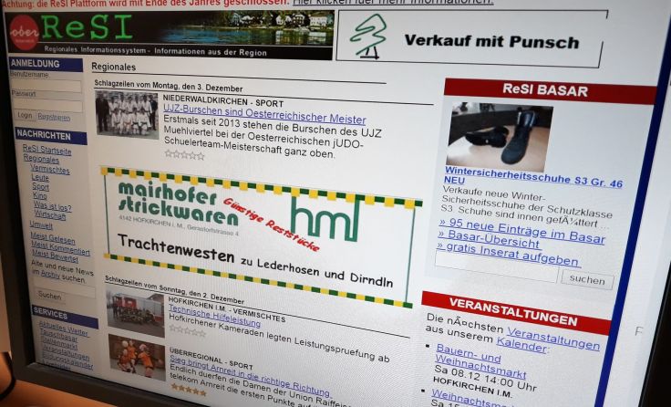 Die Plattform ReSI hat 22 Jahre lang über das Geschehen in der Region berichtet. Foto: Gahleitner