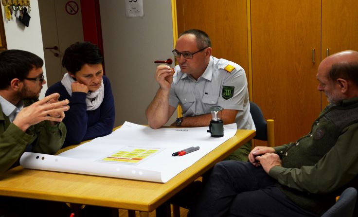 In Kleingruppen wurden Lösungen für den Ernstfall diskutiert. Foto: FF Rohrbach