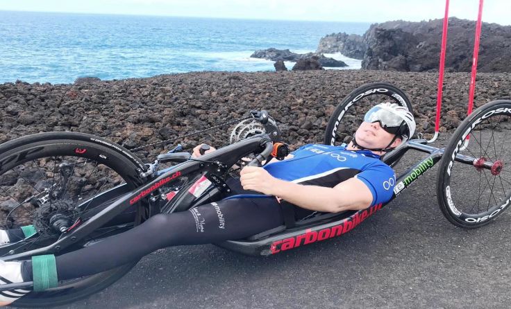 Christoph Stadlbauer trainiert derzeit auf Lanzarote für die bevorstehenden Rennen. Foto: privat